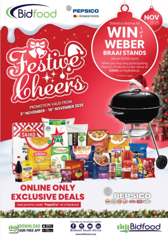 Win 1 of 3 Webber Braai Stands with Pepsico Pioneer Foods