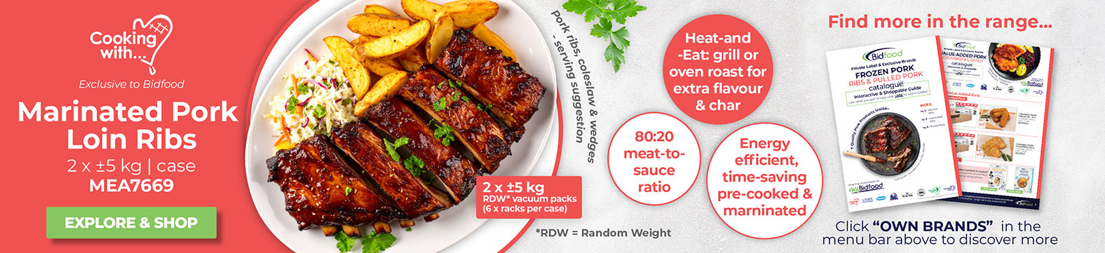 Marinated Pork Loin Ribs Specials - Exclusive to Bidfood