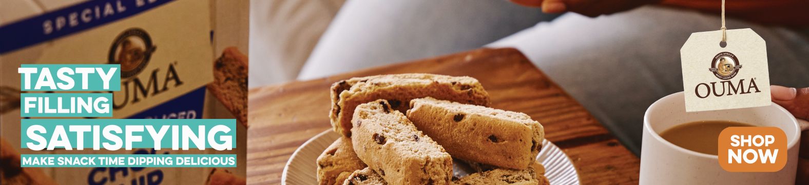 Make snack time dipping delicious with Ouma Rusks - Visit MyBidfood