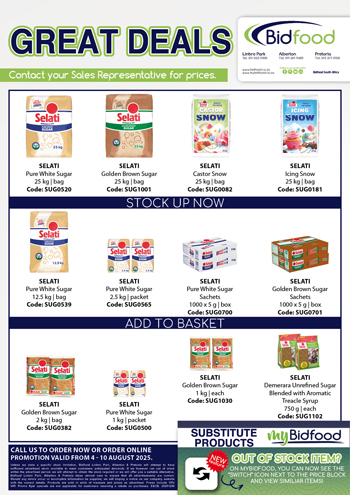 View our Great Deals and don't forget to Stock up now