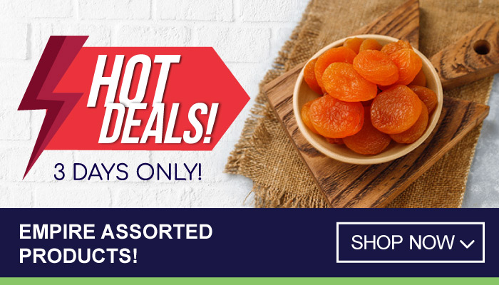 Hot Deals - 3 Days Only on Empire assorted products - visit MyBidFood to shop now