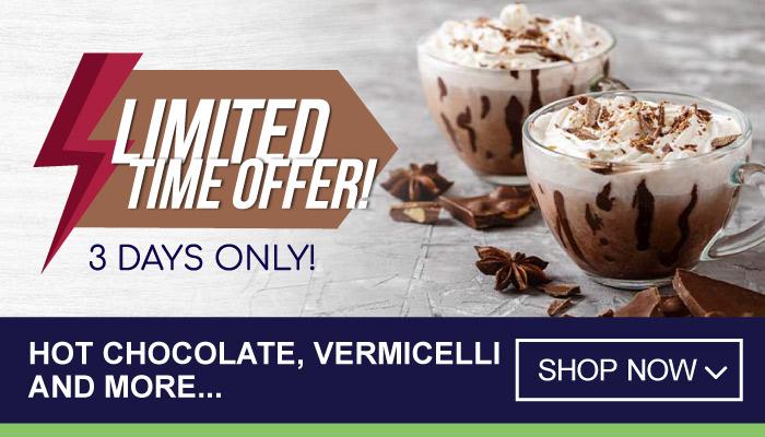 Limited Time Offer - 3 Days Only on Hot Chocolate, Vermicelli and more - visit MyBidfood