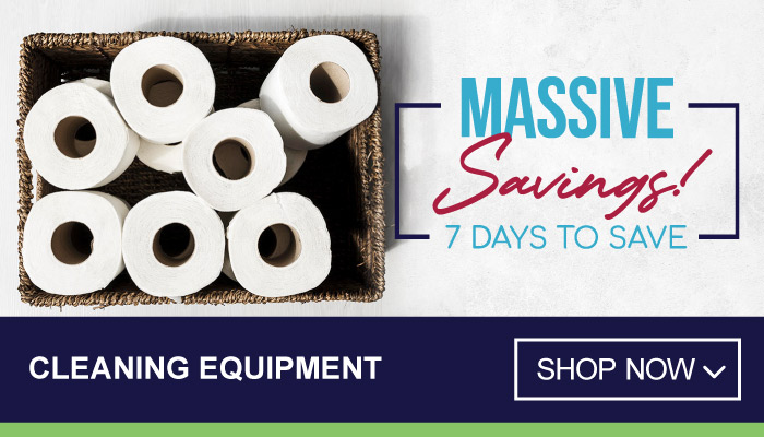 7 Days of Super Savings on Cleaning Equipment - visit MyBidfood to shop now