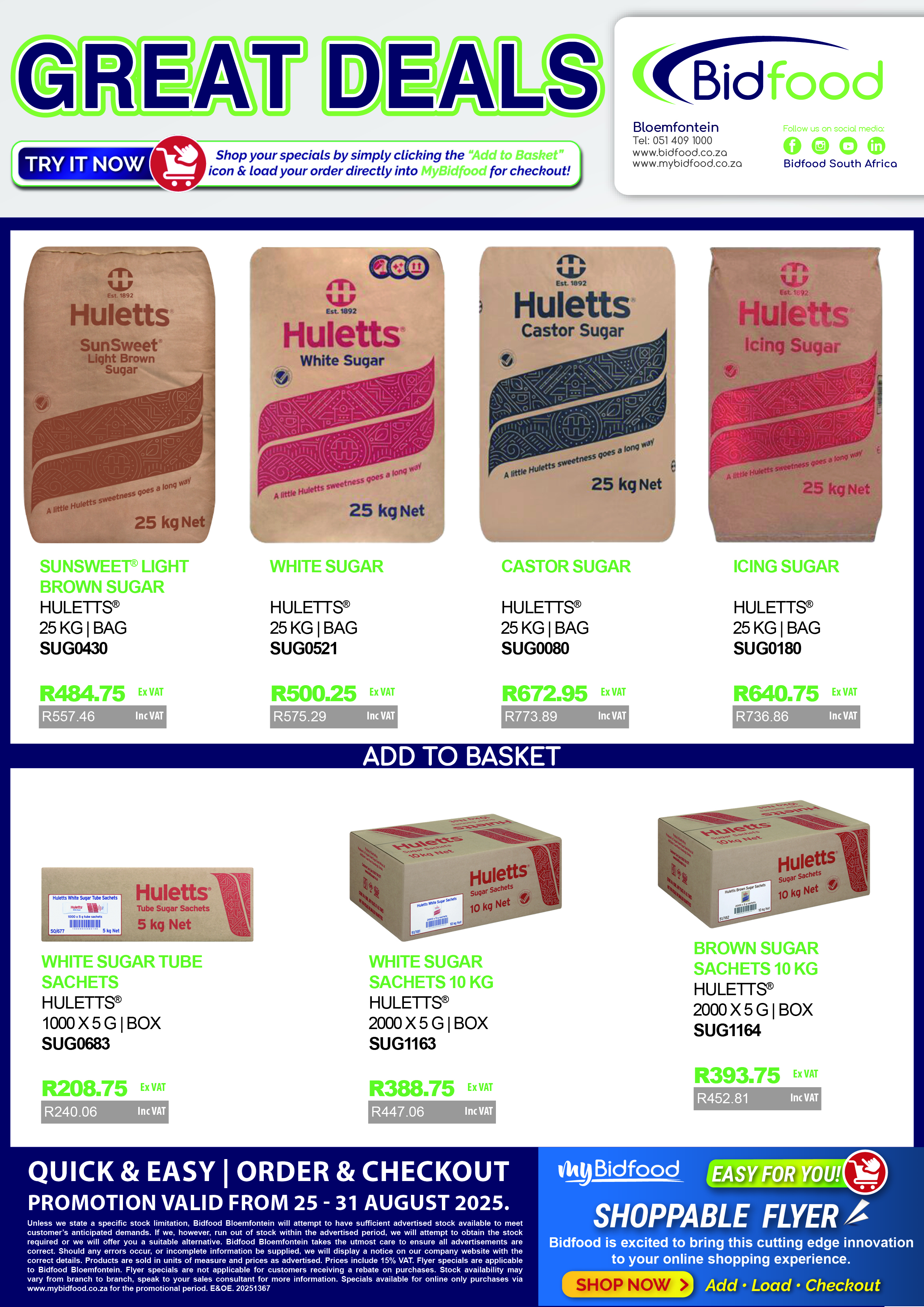 View our Interactive Shoppable Great Deals Broadsheet - Shop Online, Add - Load - Checkout