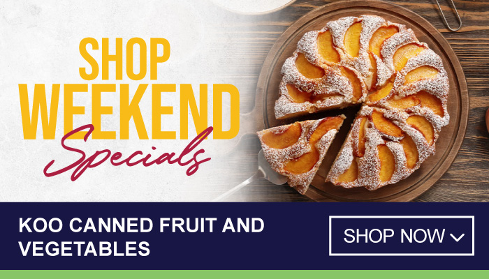 Weekend only Specials on Koo Canned Fruit and Vegetables - Visit MyBidfood