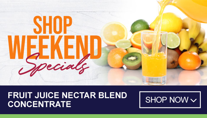 Weekend only Specials on Fruit Juice Nectar Blend Concentrate - Visit MyBidfood