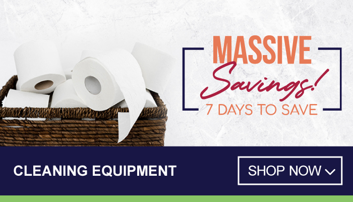 7 Days Massive Savings on Cleaning Equipment - visit MyBidfood to shop now