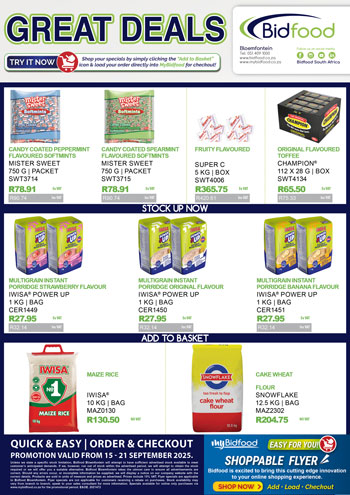 View our Interactive Shoppable Great Deals Broadsheet - Shop Online, Add - Load - Checkout