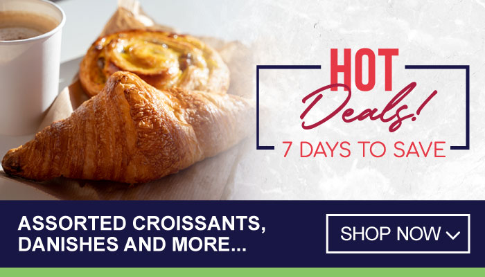 7 Days Hot Deals on Assorted Croissants, Danishes and more - visit MyBidfood to shop now