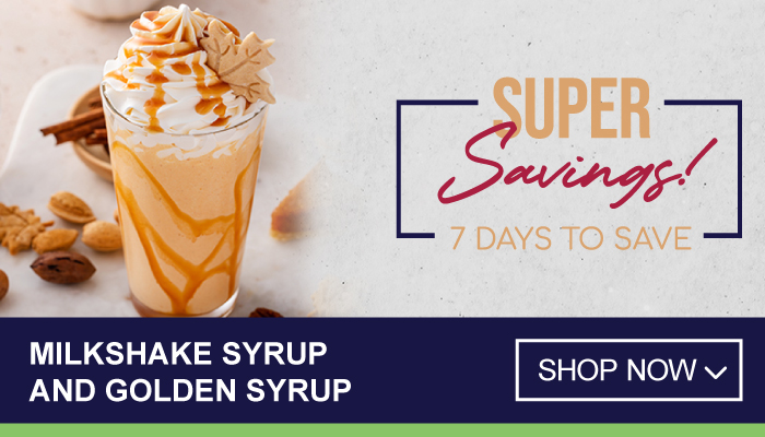 7 Days Super Savings on Milkshake Syrup and Golden Syrup - visit MyBidfood to shop now