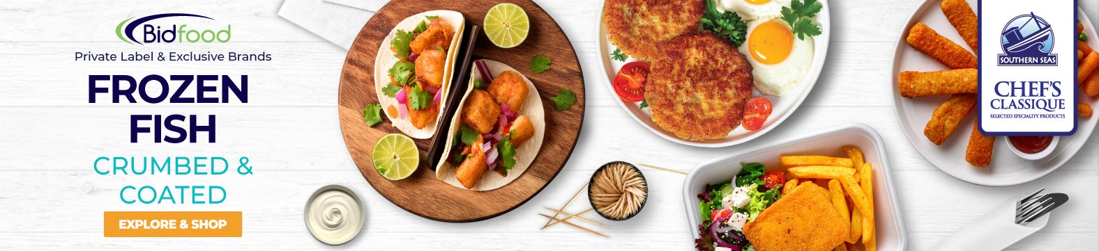 Southern Seas Frozen Fish - Crumbed and Coated - Exclusive to Bidfood Private Label