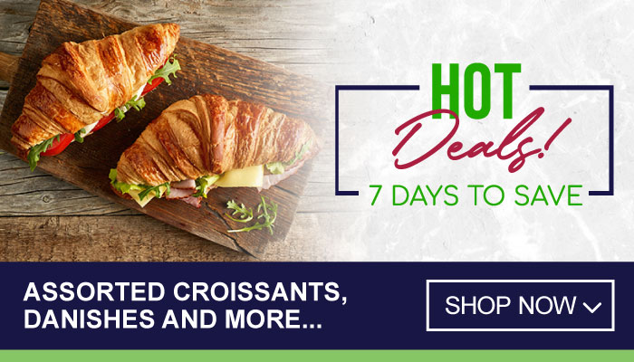 7 Day Hot Deals on Assorted Croissants, Danishes and more - visit MyBidfood to shop now