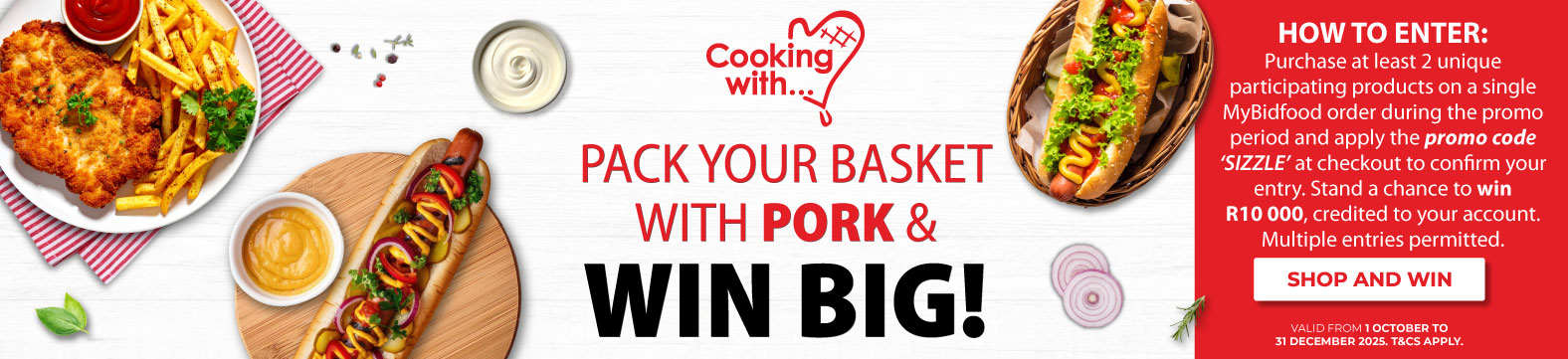 Pack your Basket with Pork & Win Big