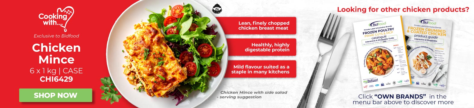 Chicken Mince - Lean, Finely Chopped Chicken Breast Meat - Healthy, Highly Digestable, Mild Flavour and a staple in many kitchens
