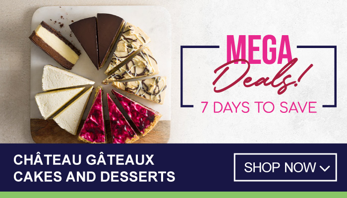 7 Days Mega Deals on Chateau Gateaux Cakes and Desserts - visit MyBidfood to shop now