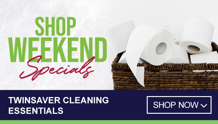 Weekend only Specials on Twinsaver Cleaning Essentials  - Visit MyBidfood