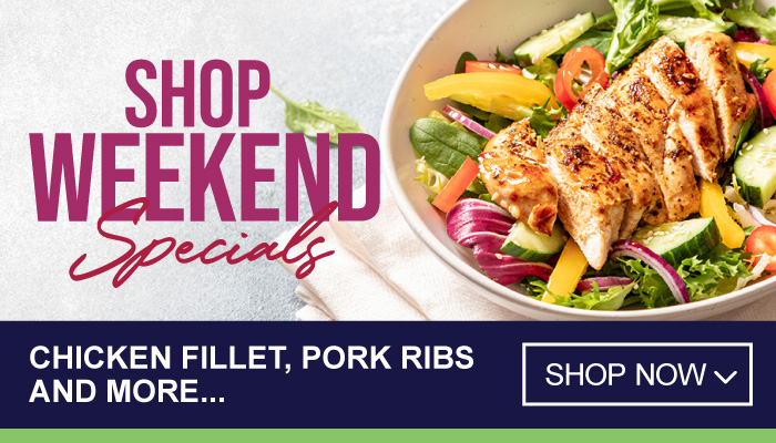 Weekend only Specials on Chicken Fillet, Pork Ribs and more  - Visit MyBidfood