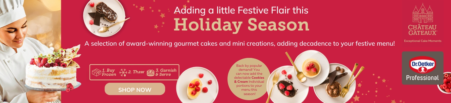 Adding  alittle Festive Flair this Holiday season with Chateau Gateaux