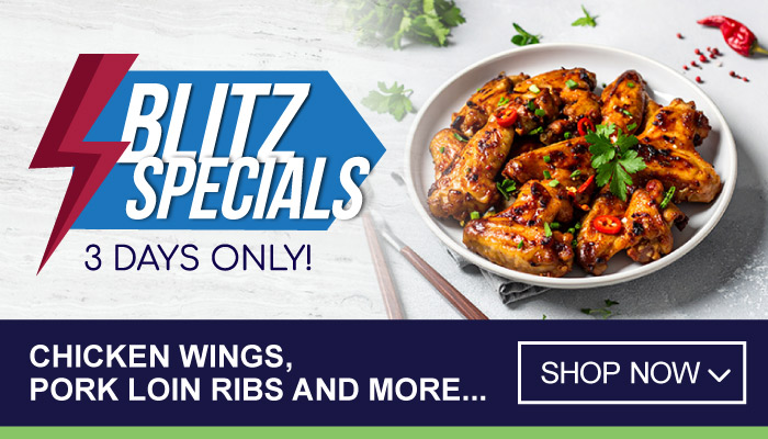 3 Days Blitz Specials on Chicken Wings, Pork Loin Ribs and more - visit MyBidfood to shop now 3 Days Blitz Specials on Chicken Wings, Pork Loin Ribs and more - visit MyBidfood to shop now
