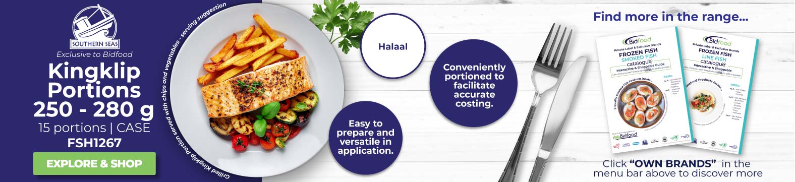 Kingklip Portions - Conveniently portioned, easy to prepare and versatile - Halaal Certified