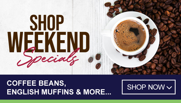 Weekend Specials on Coffee Beans, English Muffins and more - shop now on MyBidfood