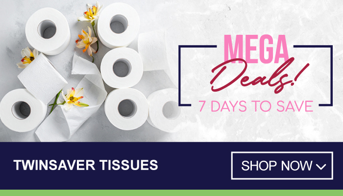 7 Days Mega Deals on Twinsaver Tissues - visit MyBidfood to shop now