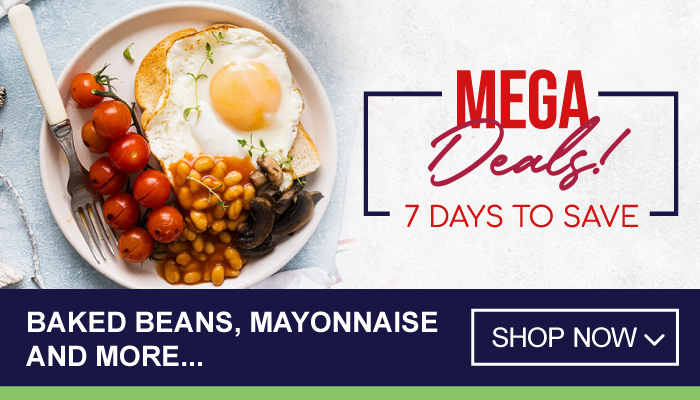 7 Days Mega Deals on Baked Beans, Mayonnaise and more - visit MyBidfood to shop now