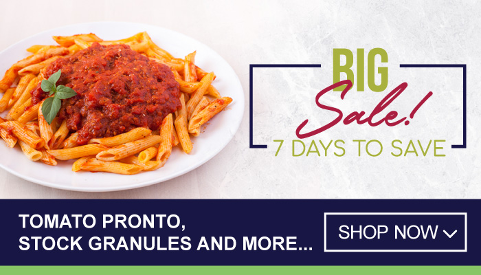 7 Days Massive Savings on Tomato Pronto, Stock Granules and more - visit MyBidfood to shop now