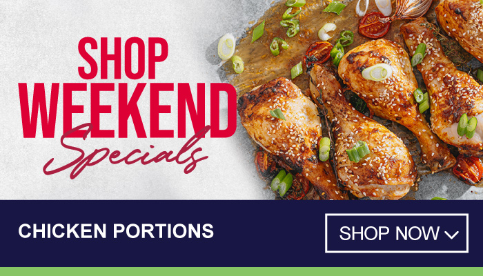 Weekend Specials on Chicken Portions - visit MyBidfood to shop now