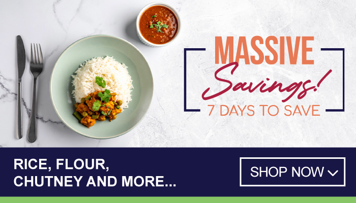 7 Days Massive Savings on Rice, Flour, Chutney and more - visit MyBidfood to shop now