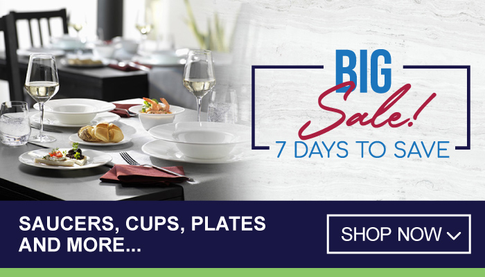 Saucers, cups, plates and more - Big Sale for 7 days to save.
