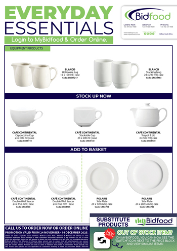 Everyday Essentials Promotion Valid From 24 - 30 November 2025 - Shop A Wide Range Of Ambient Products