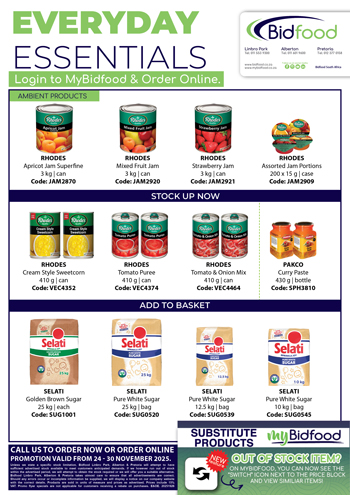 Everyday Essentials Equipment Promotion Valid From 02 November - 14 December 2025 - Stock Up On Catering Essentials