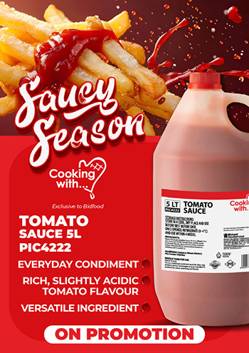 5l Tomato Sauce - Everyday Condiment, Rich and Slightly Acidic Tomato Flavour, Versatile Ingredient