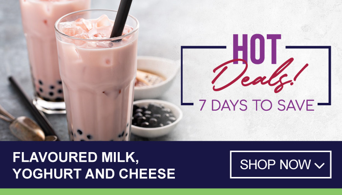 7 Days Hot Deals on Flavoured Milk, Yoghurt and Cheese - visit MyBidfood to shop now