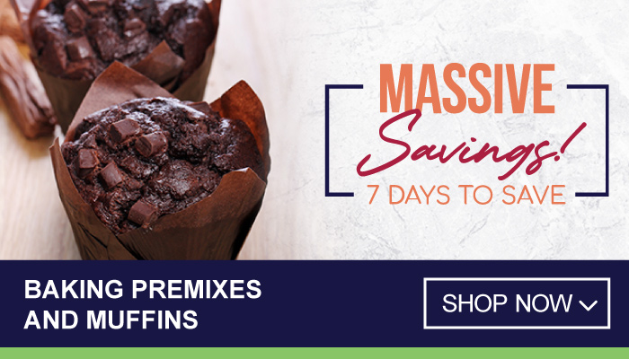 7 Days Massive Savings on Baking Premixes, Muffins and more - visit MyBidfood to shop now