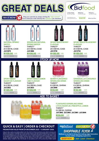 Great Deals on Shoppable Drinks Promotion From 29 December 2025 - 4 January 2026 - Quick & Easy Order and Checkout