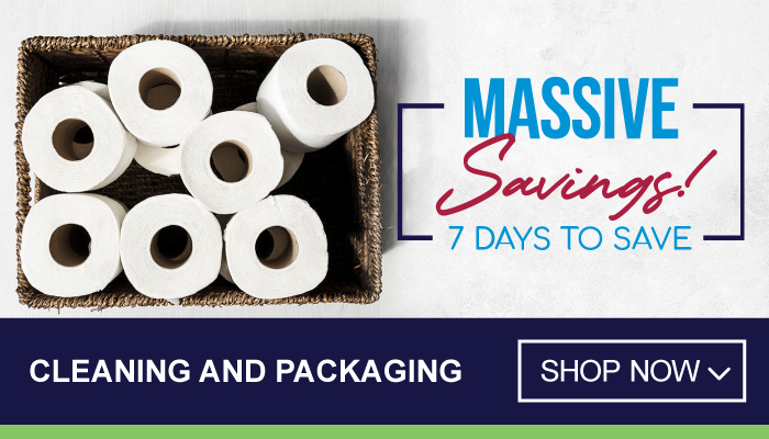 7 Days Massive Savings on Cleaning and Packaging - visit MyBidfood to shop now