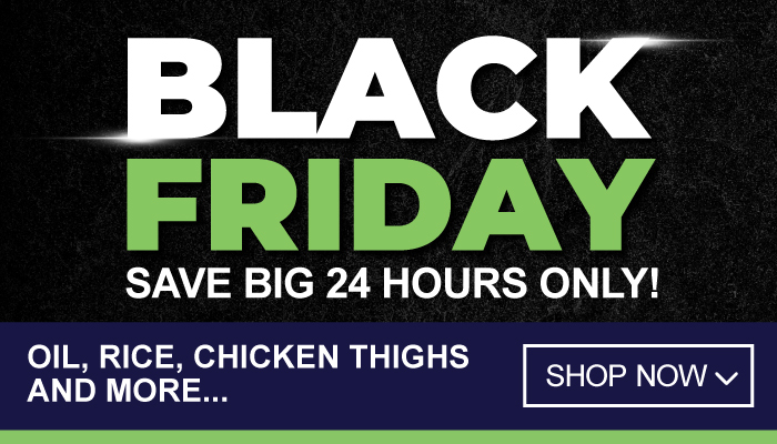 Black Friday savings on oil, rice, chicken thighs and more - visit MyBidfood to shop now