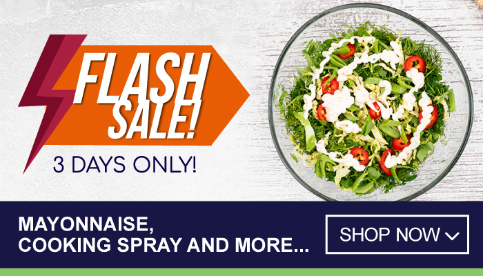 3 Days Flash Sale on Mayonnaise, Cooking Spray and more