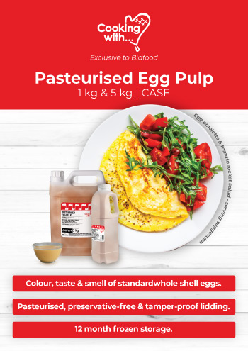 Pasteurised Egg Pulp, Colour, Taste & Smell of standardwhole shell eggs, 12 months frozen storage.