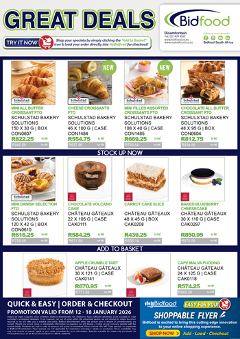 Great Deals on Bakery Croissants, Cakes and More From 12 - 18 January 2026 - View Our Interactive Shoppable Flyer