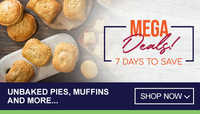 7 Days Mega Deals on Unbaked Pies, Muffins and more – visit MyBidfood to shop now
