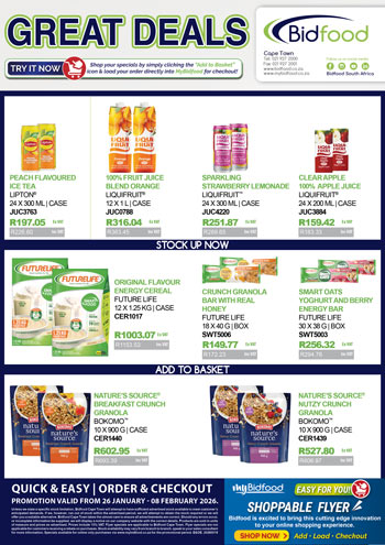 Great Deals on Promotion During 26 January - 08 February 2026 - View Our Interactive Shoppable Flyer and Stock Up Online With MyBidfood