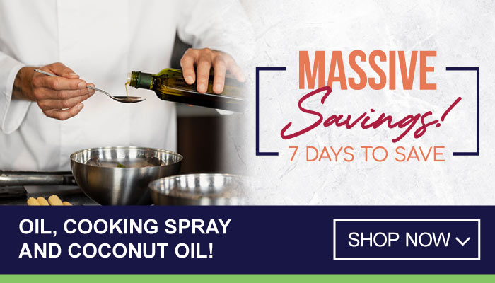 7 Days Massive Savings on Oil, Cooking Spray and Coconut Oil - visit MyBidfood to shop now