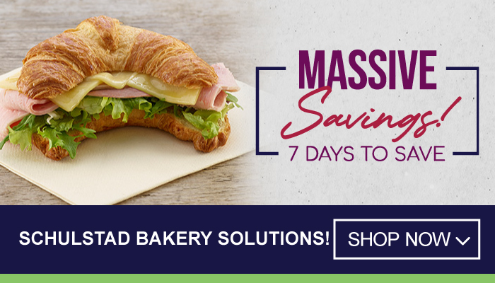7 Days Massive Savings on Schulstad Bakery Solutions - visit MyBidfood to shop now