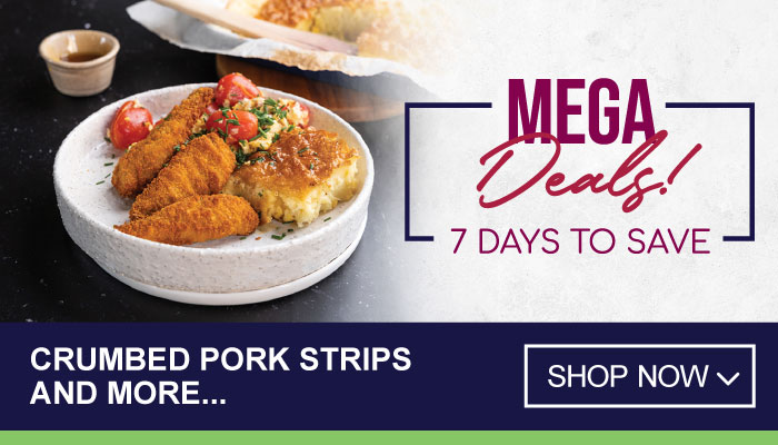 7 Days Mega Deals on Crumbed Pork Strips and more - visit MyBidfood to shop now