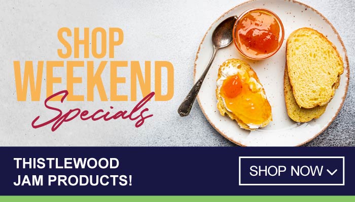 Weekend Specials on Thistlewood Jam Products - visit MyBidfood to shop now