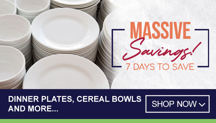 7 Days Massive Savings on Dinner Plates, Cereal Bowls and more - visit MyBidfood to shop now