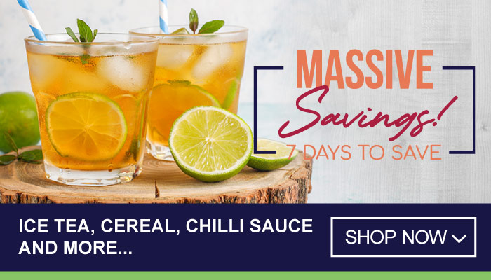 7 Days Massive Savings on Ice Tea, Cereal, Chilli Sauce and more – visit MyBidfood to shop now
